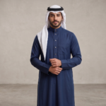Premium Midnight Blue Men's Thobe